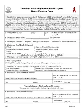 Fill in a Valid Adap Colorado Template