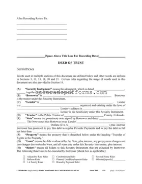 Fill in a Valid Colorado 3006 Template