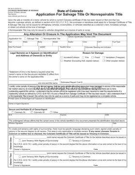 Fill in a Valid Colorado Dr 2410 Template