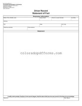 Fill in a Valid Colorado Dr 2478 Template