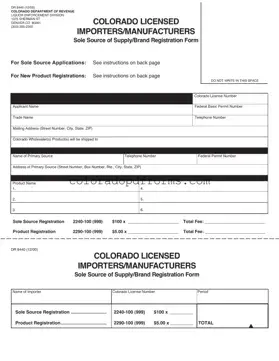 Fill in a Valid Colorado Dr 8440 Template
