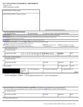 Fill in a Valid Colorado Ucc3 Template